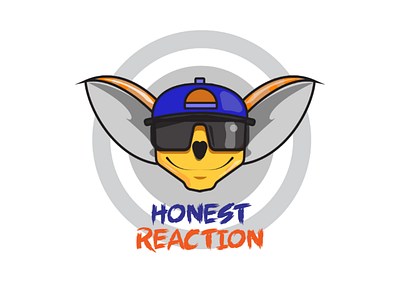 Foxy from Honest Reaction animal character logo pictorial vector