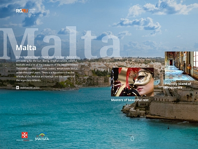Malta Project concept design malta sea tourism ui web website