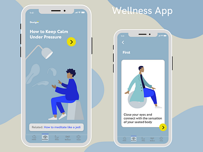 A Wellness App mental health ui ux design wellness app