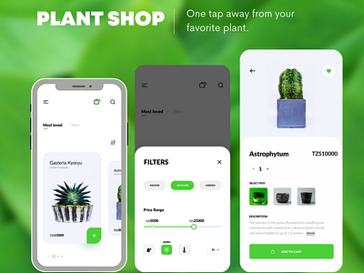 Plant shop in Tanzania app design plant plant shop ui design ux design