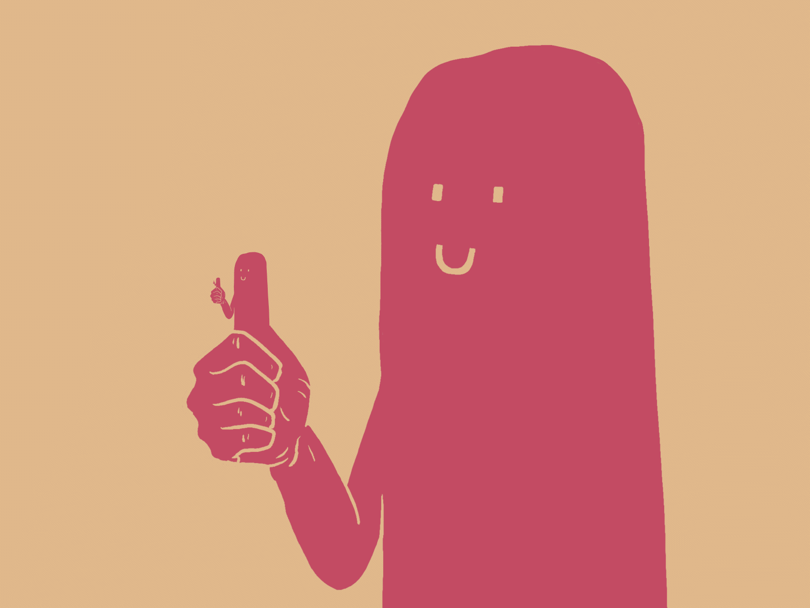 Thumbs Up 2danimation animated gif animation illustration