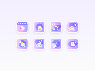 图标配色练习（1） app icon ui