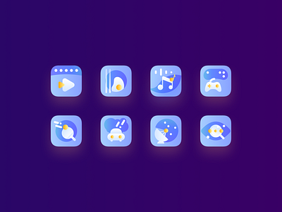 图标配色练习（2） app icon ui