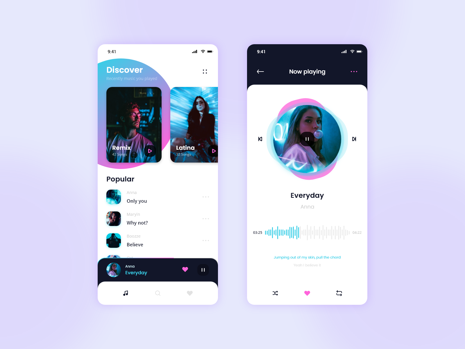 Music Player App by Bojan Zivanovic on Dribbble