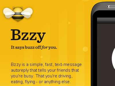 Bzzy android bee bzzy yellow