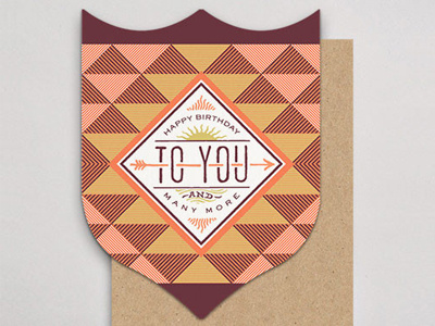 And Many More... badge card handlettered letterpress