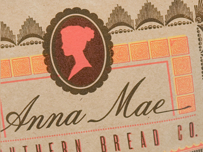 Anna Mae Southern Bread Logo design logo