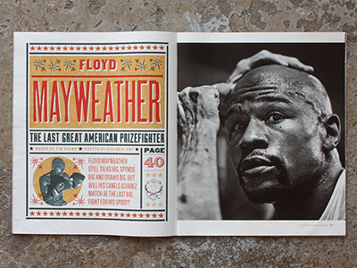 Floyd Mayweather Art design magazine