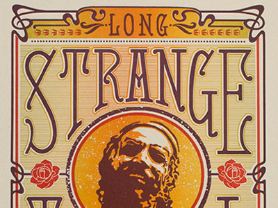 Long Strange Tripel (Detail) design letterpress poster