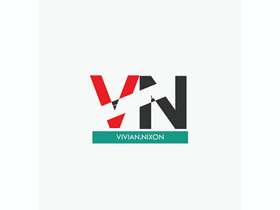 Personal logo Vivian Nixon logo work design