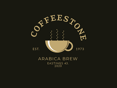 Coffeestone logo concept coffee logo cafe design
