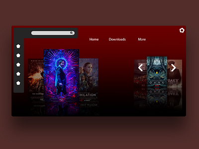 Online streaming website interface design