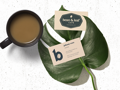 bean and leaf business card brand design business card business card mockup business cards cafe coffee shop coffee shop design coffee shop logo logo design logo design branding print design