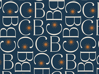 Minimal CB Monogram Typography Pattern brand design brand identity logo design logomark minimalist pattern pattern design typography