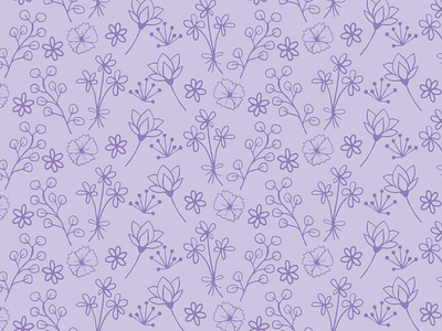 Floral doodle pattern design