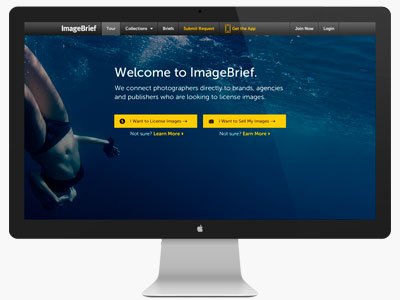 ImageBrief Home Page web design website