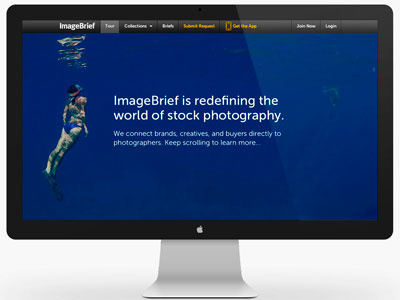 ImageBrief: Art Buyer Landing Page web design website