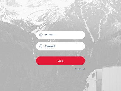 Login Screen — Shipping Dashboard bootstrap dashboard design login ui design web design