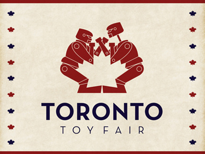 Toronto Toy Fair graphic design illustration logo design robot rock em sock em robots toronto toy fair