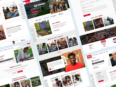 Bold Summers Page Layouts case study collaboration development digital education identity interactive landing page layout marketing templates typography ui ux web design website wireframes wordpress