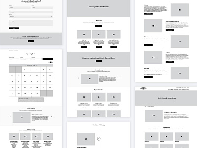 Whitesbog Wireframes adobe xd case study collaboration community development digital functionality information architecture interactive interface portfolio prototypes seo ui ux web design wireframes