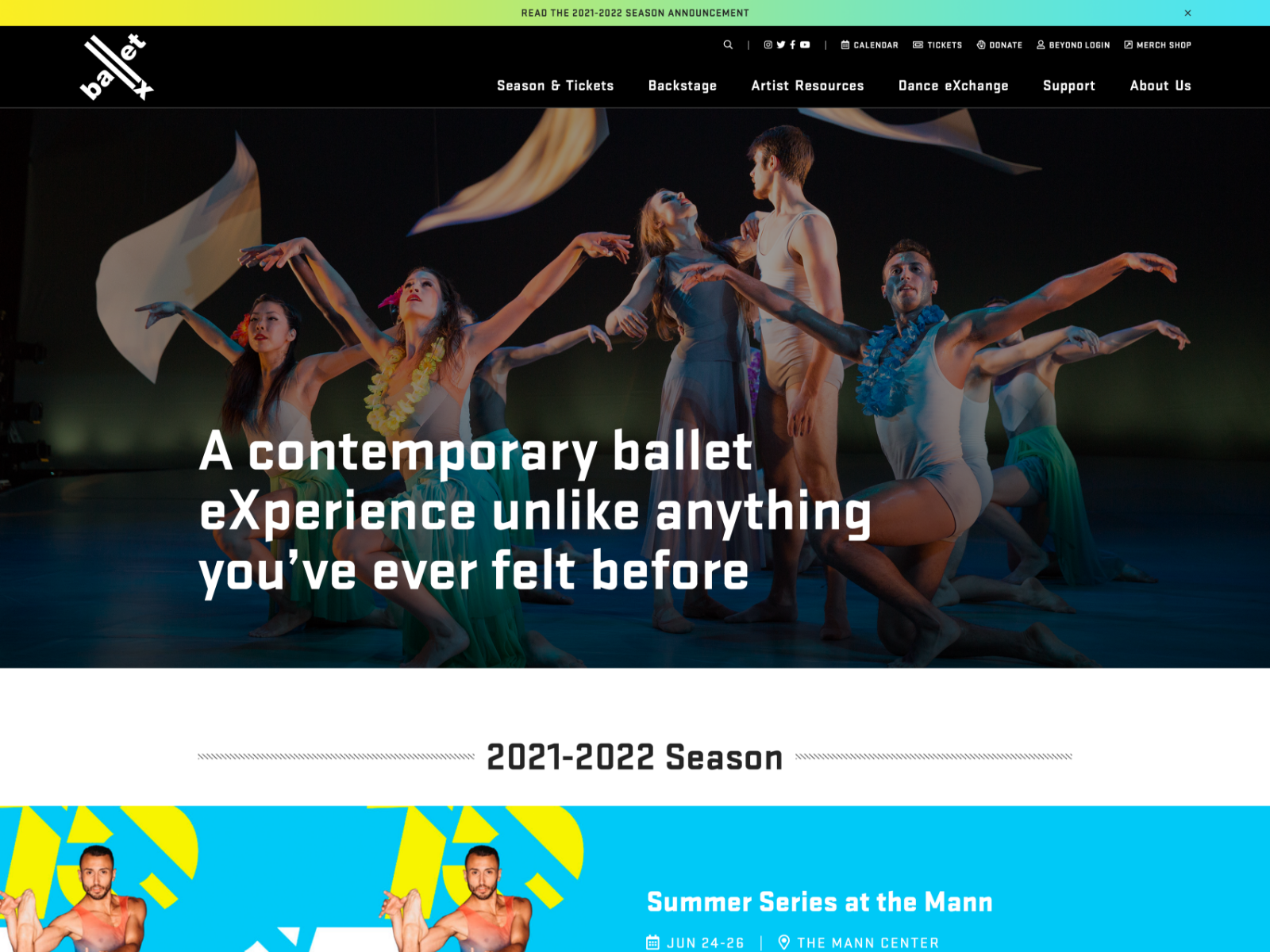 BalletX Web Design By Lou Stuber On Dribbble