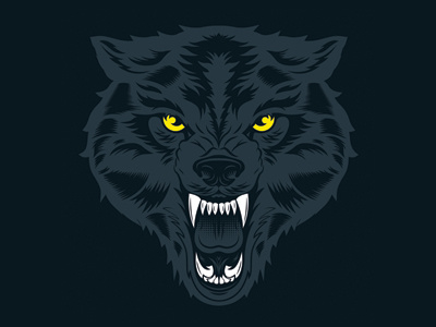 Midnight Wolf design graphic graphic tee illustration midnight blues t shirt design vector wolf