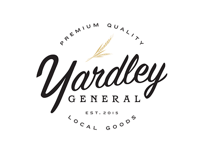 Yardley General Logo brand branding comp design general store logo rejected