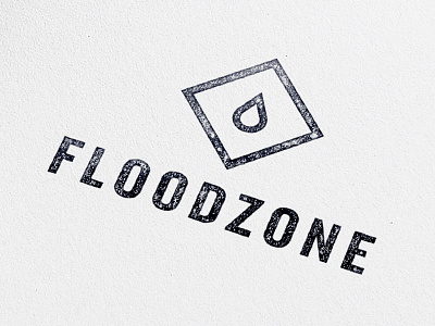 FLOODZONE Business Card business card design logo print stamp stationary