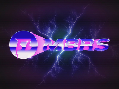 MBRS 80's Throwback 80s branding design effects graphic logo photoshop retro tbt typography vintage