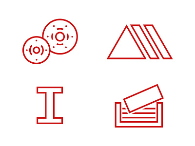 Steel Industry Icons design iconography icons logo metal steel symbol web