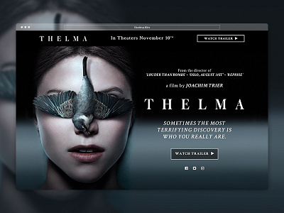 Thelma - Official Movie Website digital film interactive movie pixel thelma ui ux web design website