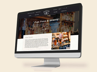 Sutton's Bar & Restaurant art direction bar case study collaboration design interactive local long scroll menu neighborhood one page photography restaurant ui ux web design website