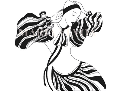 Presque Prête fashion design icon illustration illustration art vector