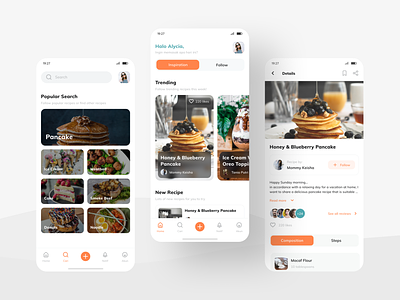 COOKING APPS UI DESIGN android app cooking cooking recipe design dribbble dribbble indo figma graphic design ios app mobile app mobile ui recipe apps ui ui design uiux ux