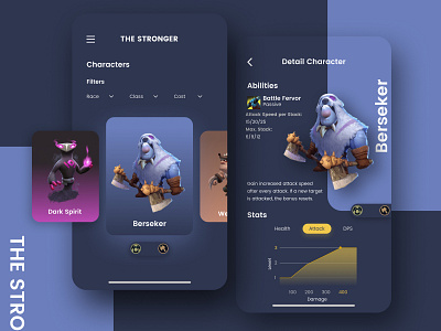 The Stronger App UI Kit adobe android app app design figma games invision studio ios app mobile mobile app mobile ui sketch ui ui design uiux user interface ux