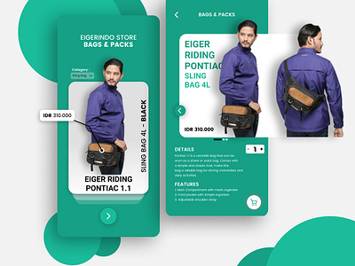 Eigerindo Store Bags and Packs UI Kit