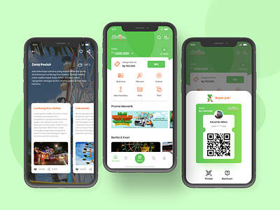 Theme Park Apps adobexd android design figma figmadesign ios kids online payment pay payment qr qrcode scan theme park travel traveling ui uiux ux xd design