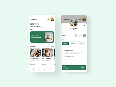 Coffee App - UI Exploration by Flowie Design on Dribbble