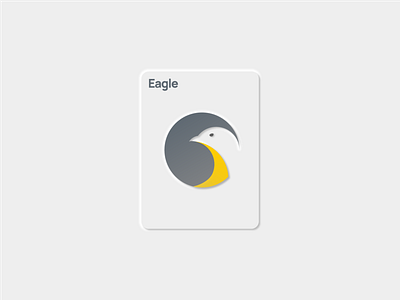 Eagle bird design eagle eagle logo gradient graphics grey logo minimal vector yellow