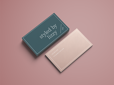 Styled By business card print design