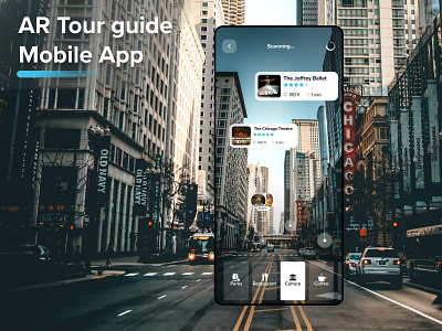 AR Tour guide Mobile App appdesign augmentedreality ui ux uxdesign