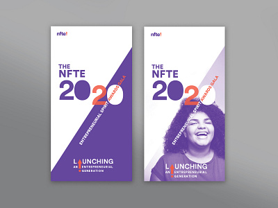 Poster/Banner concepts for NFTE banner branding design poster typography