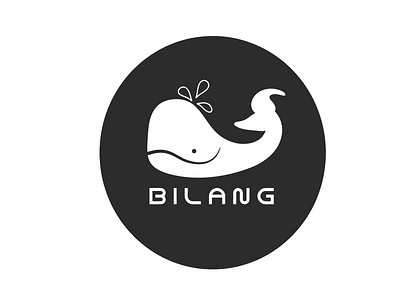 Logo Bilang animation branding design icon illustration logo whale whale logo