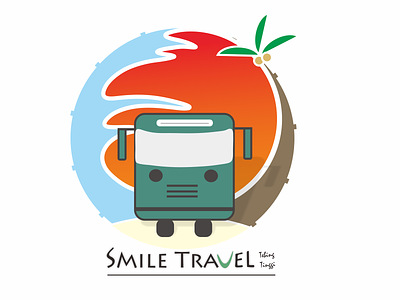 Logo Smile Travel animation branding design icon illustration logo