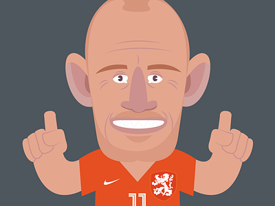 Road to World Cup football holland netherlands robben soccer speed vector worldcup
