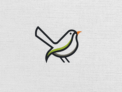 Common Tailor bird branding design flat icon illustration illustrator logo logos logoshape vector