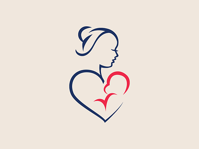 Mother's Day Logo branding design flat icon illustration illustrator logo logos logoshape vector