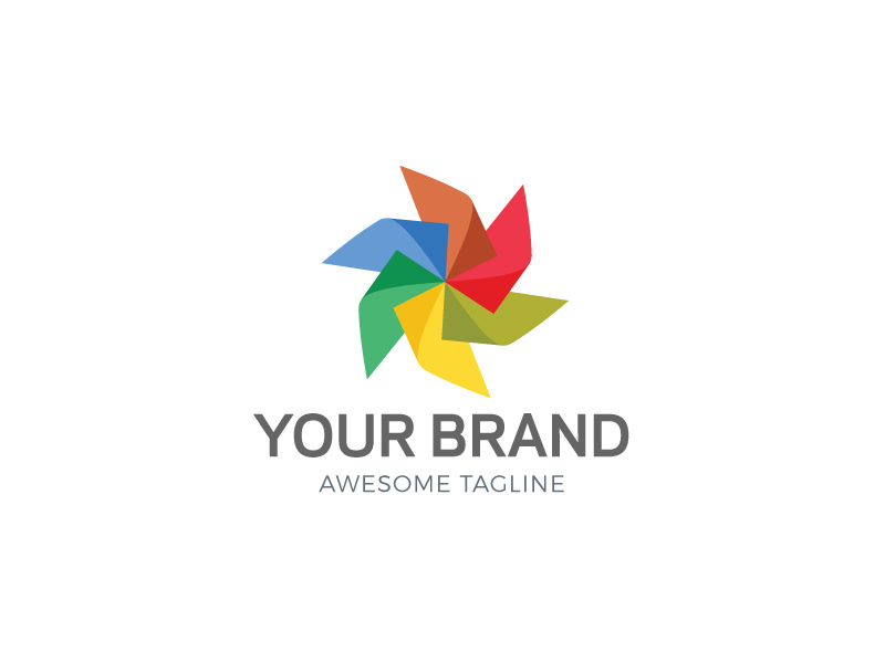 Paper Kite logos flat minimal illustration design branding illustrator icon kids idea logosales color logo shape logoshape paper kite