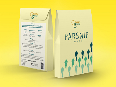 Parsnip Seed Packaging - Vegetable Seeds